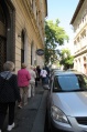 Budapest, narrow streets in the Jewish Quarter